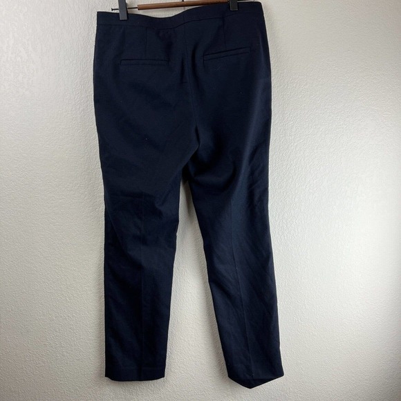 Maje Wool Pants Women 38 Dark Navy Blue Slacks Career Work Classic - Picture 6 of 15